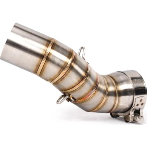 GP Racing Motorcycle Middle Pipe Exhaust Link Pipe Slip On Section For Kawasaki Z900 Z 900 2017 2018 without Exhaust Muffler