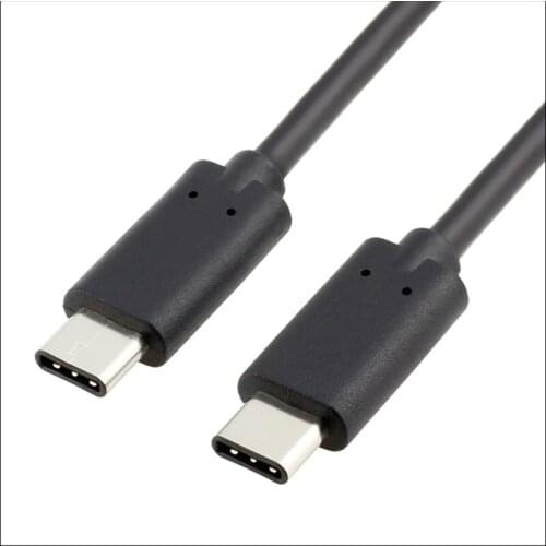 100pcs USB USB-C to USB-C 3.1 Type C Male to Male Sync Charging Cable Transfer Rate For MacBook ChromeBook Pixel Huawei Mat