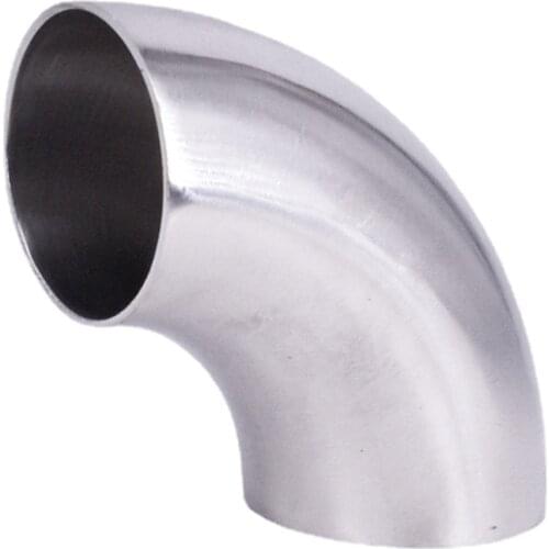 12.7/16/19/22/25/28/32/34/38/40/42/45/48/51/52mm OD Butt Weld Elbow 90 Degree SUS 304 Stainless Sanitary Pipe Fitting Homebrew