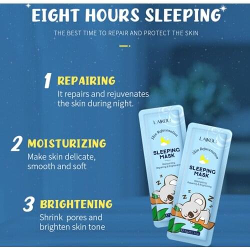 15 Sleeping Masks Moisturizing And Reducing Pores Improving Rough Skin And Brightening Skin Tone Face Care TSLM1