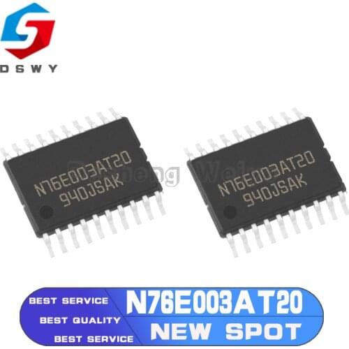 2PCS/LOT N76E003AT20 N76E003 TSSOP20 New Original In Stock
