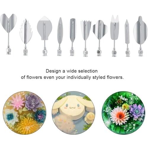 3D Gelatin Jelly Molds Stainless Steel DIY Pudding Art Needle Syringe Cake Decorating Tool