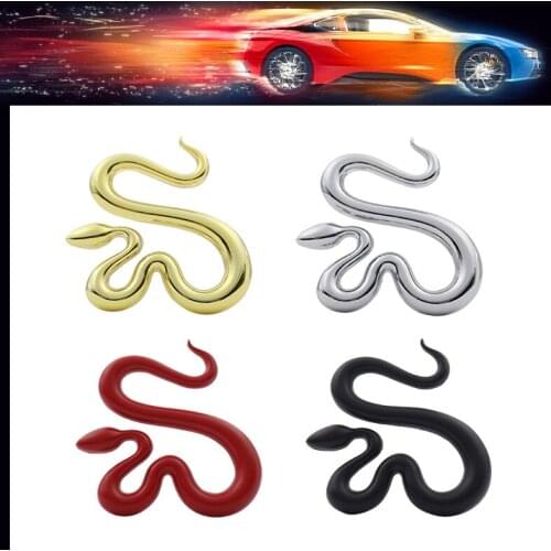 3D Premium Snake car Engine Hood Fender trunk Decal Emblem Badge Sticker for Wrangler JK Commander Renegade Liberty Compass