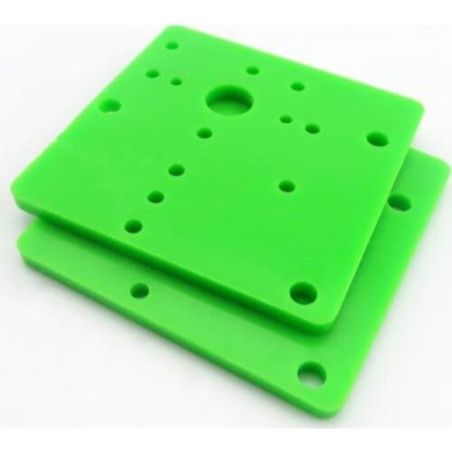 4pcs/lot 40*40mm Square Base Support ABS Plastic Chassis Panel Multihole Mounting Plate 300 Motor Fixed Bracket