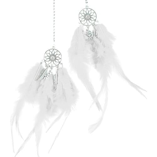 Dream Catcher Car Pendent Craft Apartment Wall Hanging Gift Interior Accessories Handmade Relatives Art Cute Artificial Feather