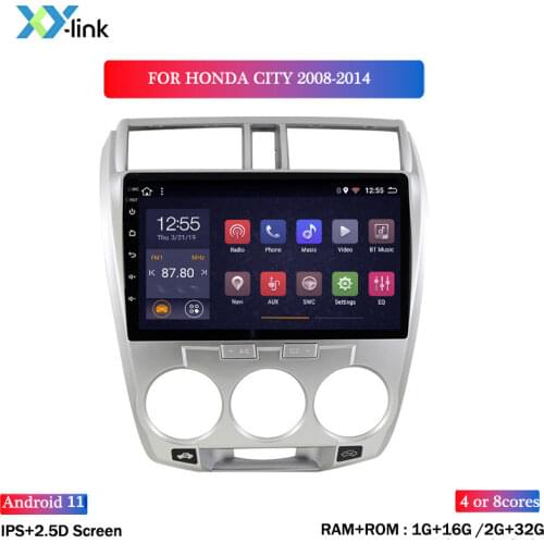 Android 8.1 car dvd multimedia video player 10 INCH For Honda CITY 2008-2014 GPS navigation system radio audio accessories 1din