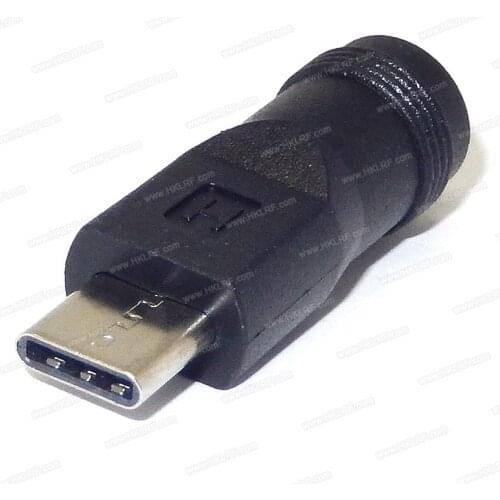 Free shipping 1PCS Type-C DC Power Jack to DC 5.5*2.1mm DC Jack