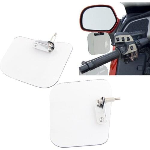 For Honda Gold Wing GL1800 F6B 2001-2017 Motorcycle Clear Hand Guard Air Wing Deflector Windshield Windscreen Mirror Mount Kit
