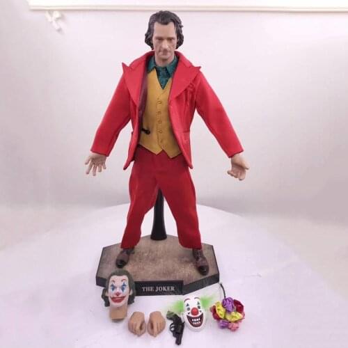 30cm In Stock 1/6 Scale Joaquin Phoenix Clown crime prince 12 inches Joker Action Figure Doll Halloween Gift for Fans