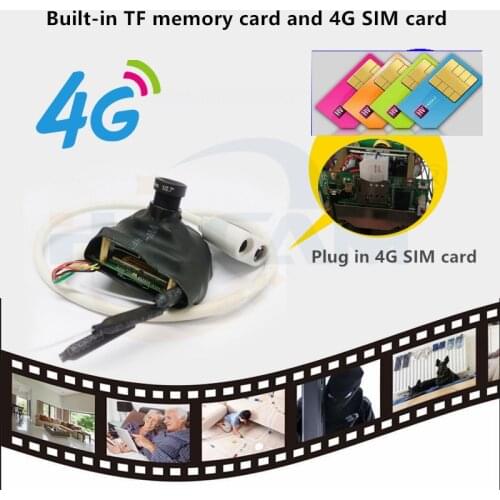 HQCAM 3G 4G SIM Camera module 5MP IMX335 1920P Wireless MINI 4G pin hole Built-in MIC Micro SD Card Slot