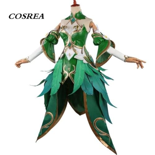 Cosrea Game Arena Of Valor Cosplay Wang Zhaojun Costume Arwen Dress Princess Fancy Green Dress Halloween Party For Woman Girls