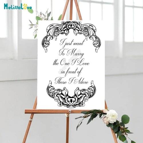 Love Quote Decal Wedding Stickers Vintage Reception Sign Vinyl Decal Quote Wood Board Chalkboard Sticker Decals B708