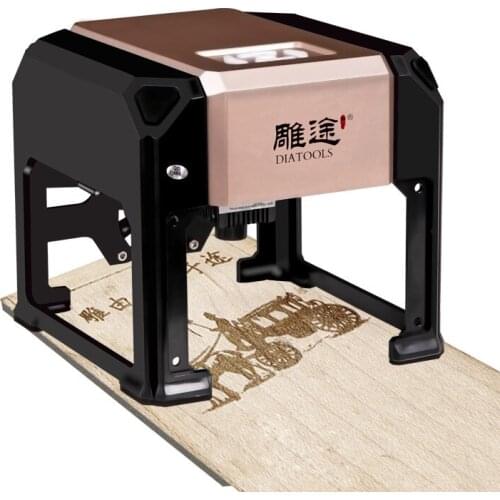 Small Laser Engraving Machine Miniature Marking Tools Wood Leather Lettering Coding Machine 8 * 8 CM Pinpoint One-click Offline