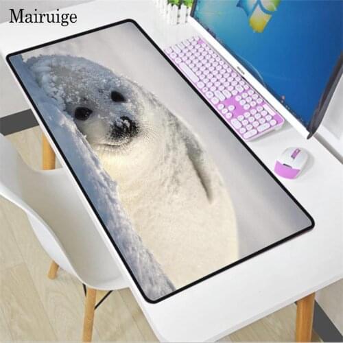 Animal Seal Pictures Cute Mouse Pad Gaming Accessories XXL Lockedge Kawaii Mousepad Mice Pad Office Computer Laptop Desk Mat
