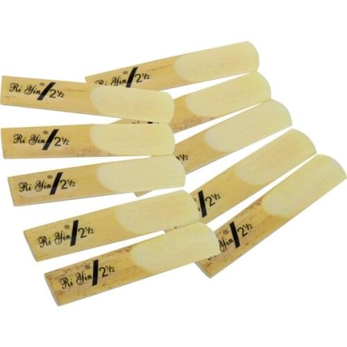 Pack of 10 Alto Sax Saxophone Reeds 2.5 Strength Wind Woodwind Instrument Parts