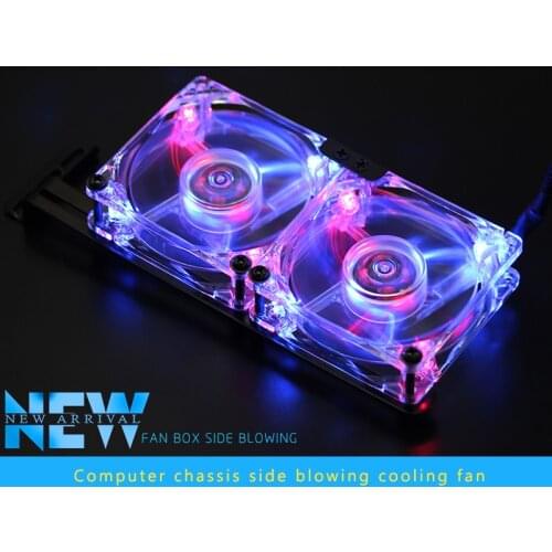 New 8cm Video card partner radiator 8025 DC 12V LED high speed silent CPU Heatsink computer/PC Grapics Card cooler fan