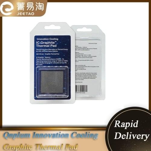 Qnplum innovation cooling LLC IC graphite thermal pad high thermal conductivity suitable for CPU/GPU graphics motherboard 35W/mk