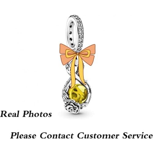 2021 Autumn New S925 Silver Infinity & Rose Flower Pendant, Classic Original Diy Bracelet And Accessories For Ladies As Gifts
