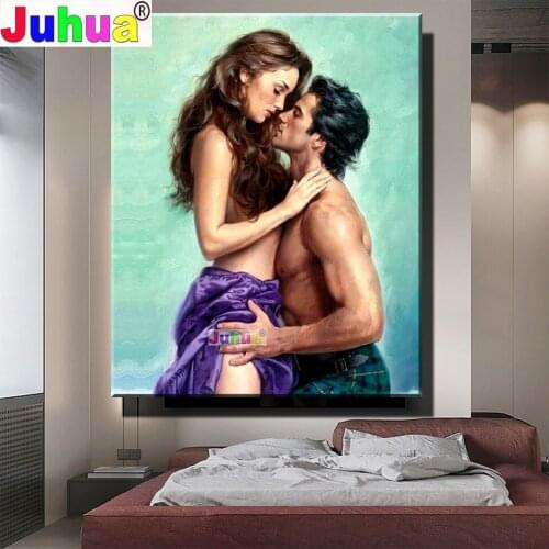 Full Square/Round Diamond Painting Romantic Couple Diamond Embroidery Mosaic Man And Woman 3d pattern Handicraft Wall Art