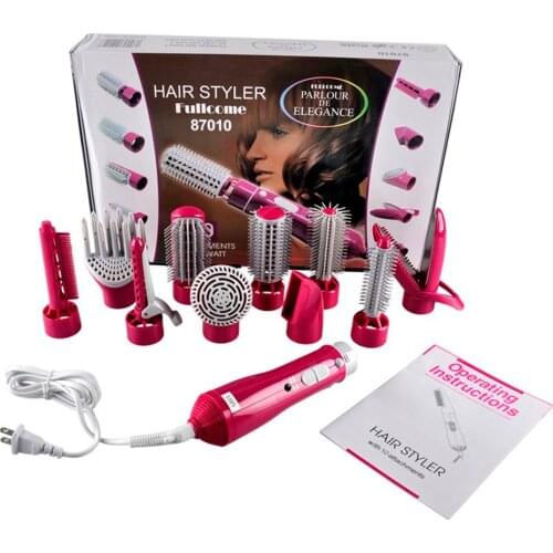 Professional Hair Dryer Brush 10 in 1 Multifunctional Hot Air Brush Blow Dryer Comb Styling Tools Hair Straightener Curler