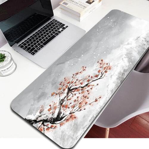 Simple and Beautiful Ink Painting Mouse Pad Best-selling High Quality Rubber Pad Game Accessories Keyboard Mousepad XXL Deskmat
