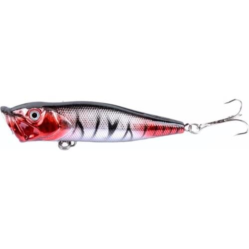 Super strength popper fishing lure 5color road sub-bait wave fishing bait 95mm topwater surface plastic bionic outdoor hard bait