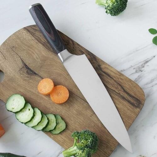High Carbon 8‘’ Stainless Steel Chefs Knife 7Cr17MoV Professional Chefs Knives Sharp Blade Cooking Tools Kitchen Gadgets