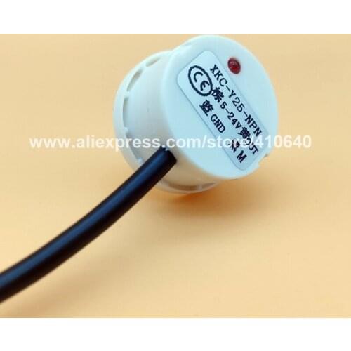 XKC-Y25-NPN Non Contact Adhering Type Water Level Sensor For Water Tank Water Tower or Tube Easy Install DC 5 to 24 V NPN Signal