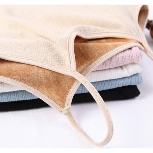 Sanishroly 2018 New Autumn Winter Women Tank Warm Thick Velvet Camis Tank Ladies Solid Bottoming Camis Sleeveless Vest Tops A221