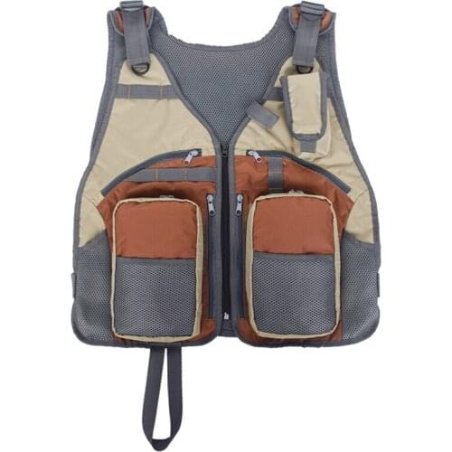 Fly Fishing Vest Adjustable Mutil-Pocket Packs Accessory bag for Photography Cycling Fishing Gear Equipment Men Women