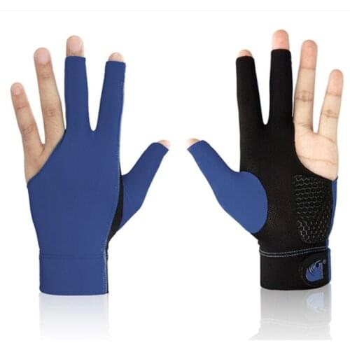 1PCS Snooker Cue Glove 3-Finger Billiard Gloves Snooker Shooters Left Hand High Quality Billiard Fitness Accessories