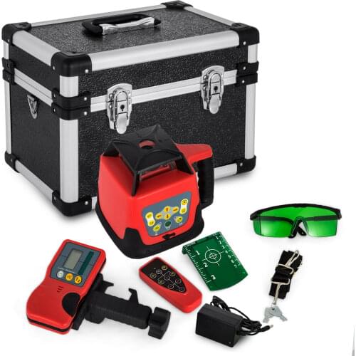 Auto Green Self-Leveling Horizontal/Vertical Rotary Laser Level kit 500M w/Case
