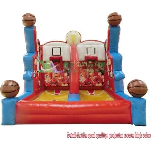 Children Outdoor Inflatable Shoot Game,Customised Basketball Tossing Toy, Inflatable Games For Sale