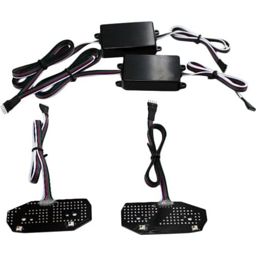 For Ford Mustang 2013 2014 Remote Control RGBW Multicolor LED DRL Daytime Running Light Board Lighting Kit Car Styling