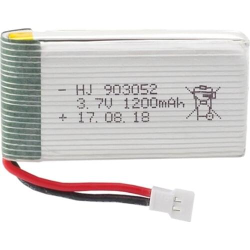 Ewellsold 3.7V 1200mAh LiPo Battery for X5SW X5SC X5HW X5HC X5UW X5UC battery with Charger Drone 3.7 V 1200 mah Lipo