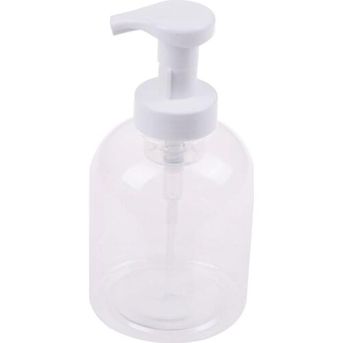 500ml Clear Foam Pump Bottle Spray Bottles Soap Foaming Mousses Liquid Dispensers Household Bathroom Kitchen Accessories