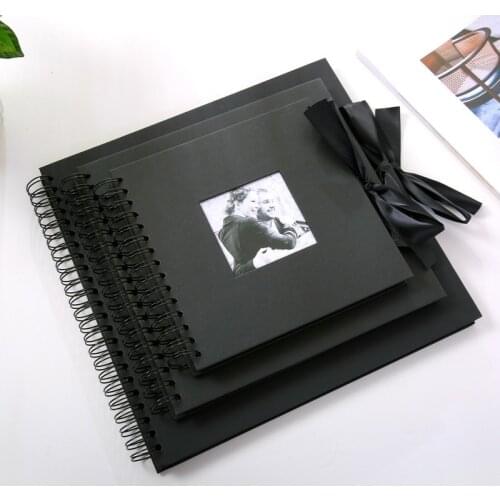 Photo Album Creative 30 Black Pages DIY Album Scrapbooking Craft Paper Photograph Album for Wedding Anniversary Gifts