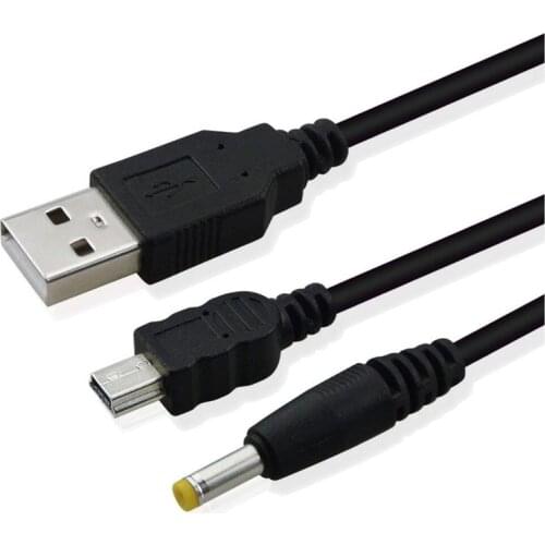 2 in 1 USB Charger Cable Data Transfer Power Charging Cord For Sony PlayStation Portable PSP 1000 2000 3000 to PC Sync Wire Lead
