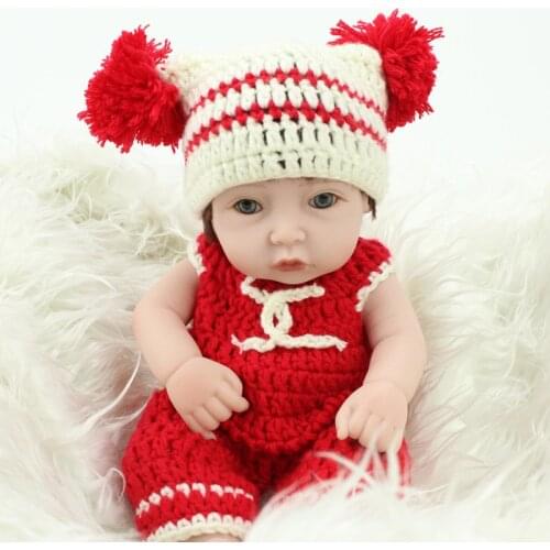 Silica gel doll 28CM Baby Doll Reborn Doll Toy For Kids Appease Accompany Sleep Cute Doll Christmas Toy Gift