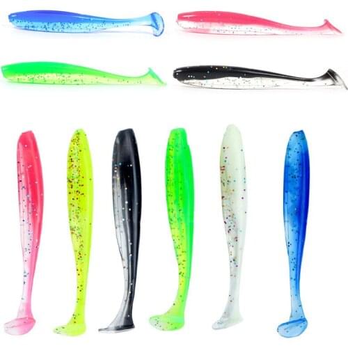 Easy to shine Fishing Lures 55mm 65mm 75mm Wobblers Carp Fishing Soft Lures Silicone Artificial Double Color Baits