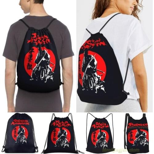 Lonewolf And Cub Aka Shogun Assassin Shintaro Katsu Men Outdoor Travel Gym Bag Waterproof Drawstring Backpack Women Fitness Bags