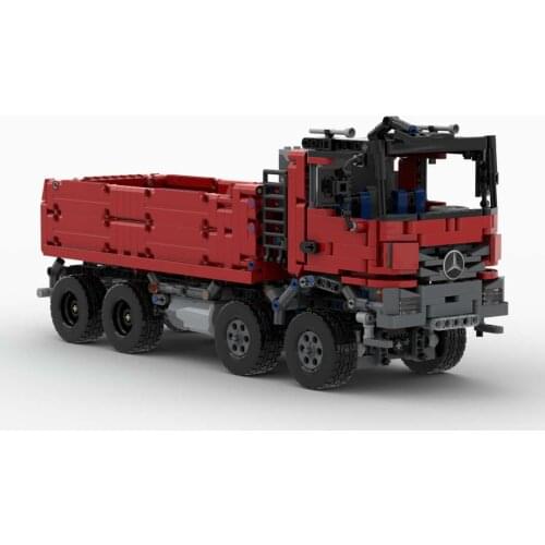 Moc-25443 Dump truck APP remote control assembly parts package Technology accessories Boy gift education series