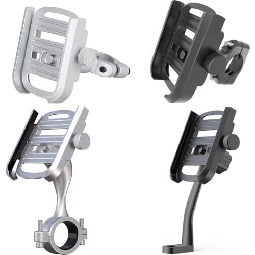 Motorcycle Motor Bike Bicycle Cell Phone Holder Handlebars Aluminium Alloy CNC Rotation Support Bracket Stand for HUAWEI Iphone