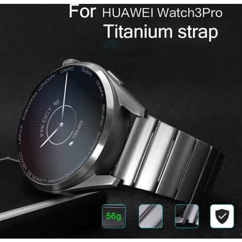 Titanium Watch Strap for Original Huawei Watch 3 3 Pro 22 mm Titanium Metal Watch Band for Huawei GT 2 Magic 2 GT 2E Wrist Band