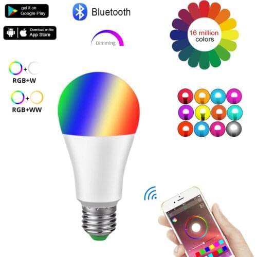 15W WiFi Smart Light Bulb B22 E27 LED RGB Lamp Work With Alexa/Google Home White Dimmable Timer Function Magic Bulb