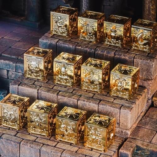 12pcs Saint Seiya Myth Cloth Pandora Box Taurus Aries Gemini Leo Cancer Virgo Pisces Capricorn Aquarius PVC Action Toy Model