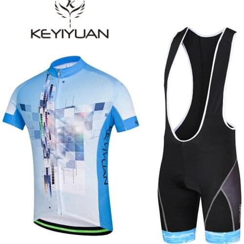2018 men KEYIYUAN Focal length Aperture cycling clothing cycling Jersey Jersey Probike upper garment cycling jacket set