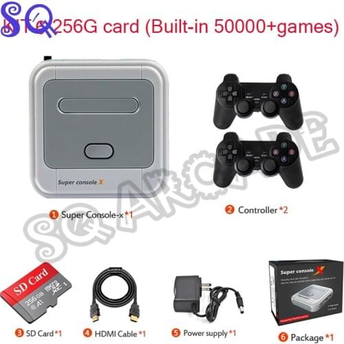 2021 New SUPER CONSOLE X WIFI Video Game Console For PS1/MD/N64 WiFi Support HDMI Out Built-in 50 Emulators with 30000+Games