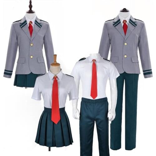 Anime My Hero Academia Cosplay Costume Halloween Party Adult Cos Midoriya Iku Liri Ochanko High School Uniform Halloween Costume