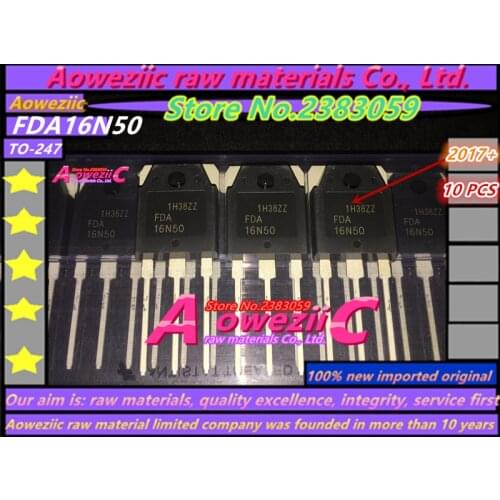 Aoweziic 2017+ 100% new imported original FDA16N50 16N50 TO-247 FET 16.5A 500V